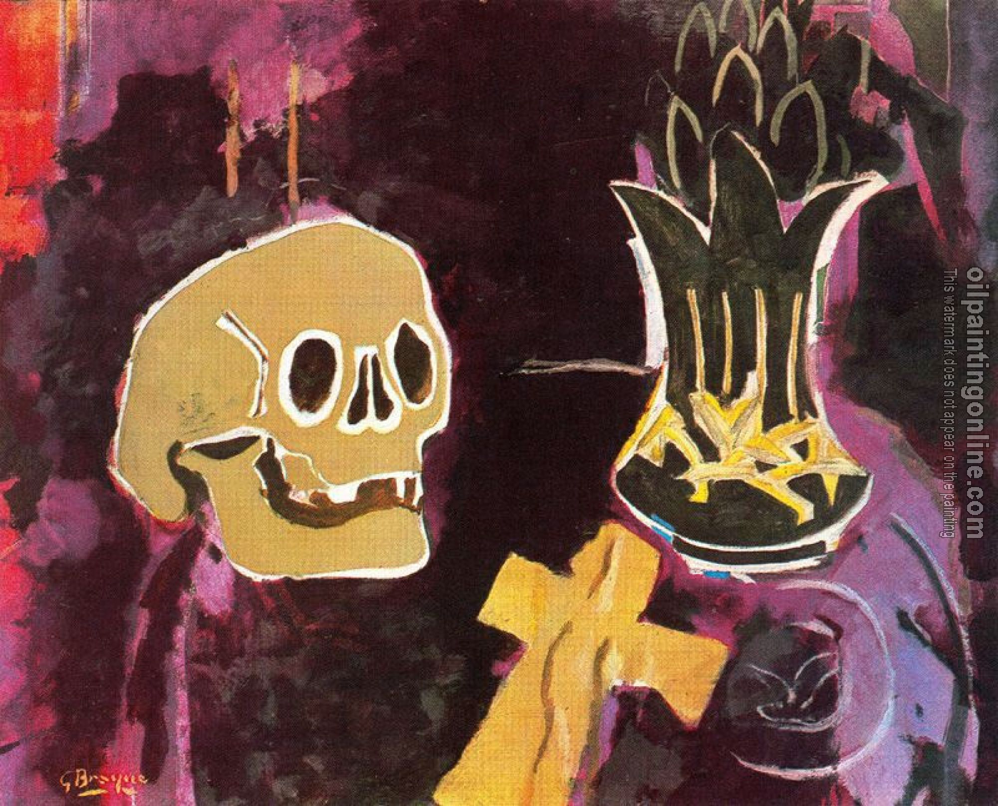 Georges Braque - Still life with skull